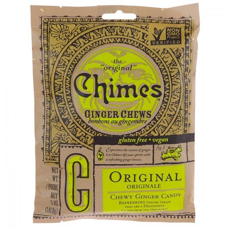 Chimes Original Ginger Chews Chewy Candy 5 Oz Auntie K Candy 4317