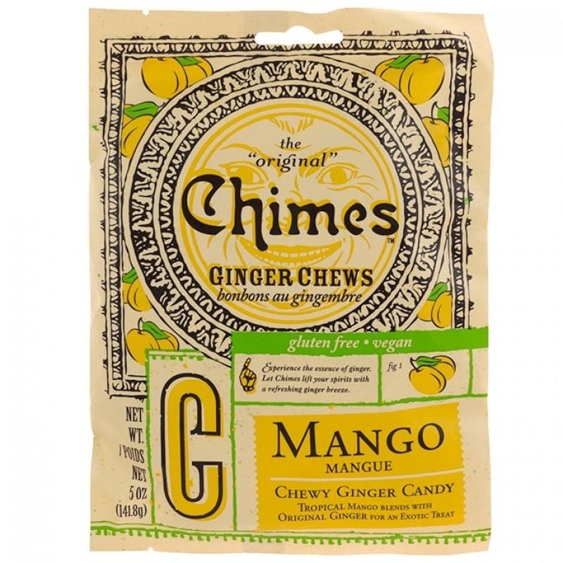 Chimes Ginger Chews Chewy Candy With Mango 5 Oz Auntie K Candy 2329