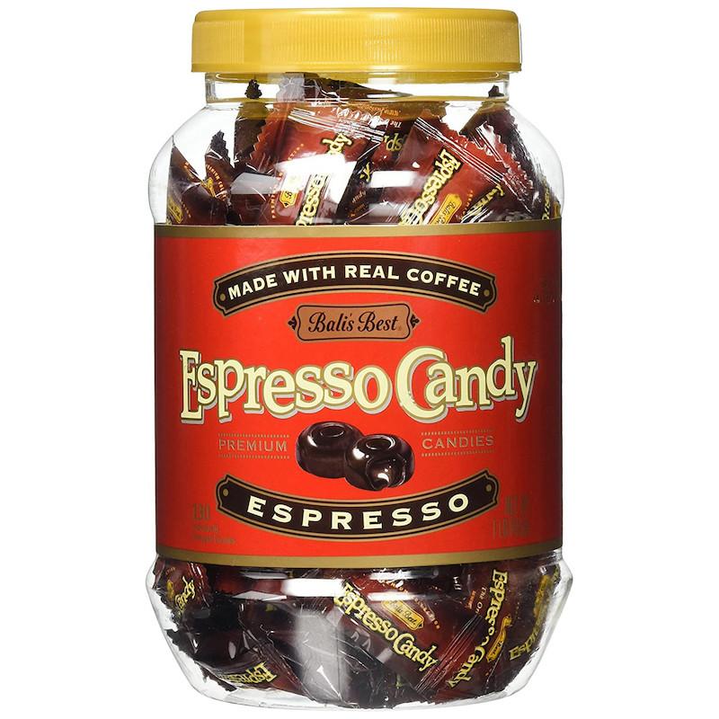 Balis Best Espresso Coffee Hard Candy Jar 100 Pieces Auntie K Candy 9018