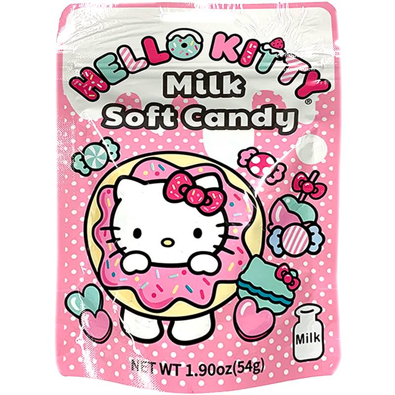 Hello Kitty Sanrio Sweet Milk Flavored Chewy Candy 2.4oz – Auntie